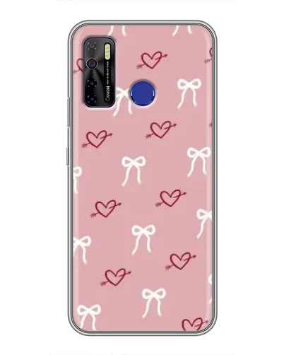 Чохол для TECNO Camon 15 Air з картинкою «Серця та банти»
