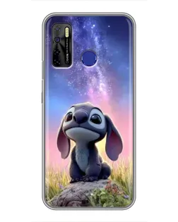 Чехол для TECNO Camon 15 Air с картинкой «Стич на рассвете»