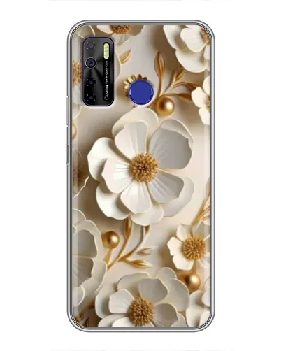 Чохол для TECNO Camon 15 Air з картинкою «Білі паперові квіти» Чохол для TECNO Camon 15 Air з картинкою «Білі паперові квіти»