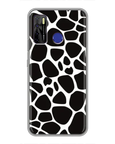 Чохол для TECNO Camon 15 Air з картинкою «Чорно-білий жираф»