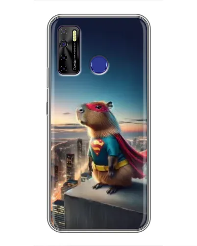Чехол для TECNO Camon 15 Air с картинкой «Капи-мен супергерой»