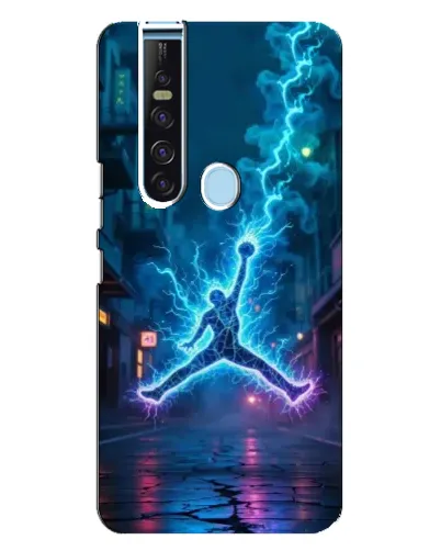 Чехол для TECNO Camon 15 Pro с картинкой «Jordan Gold Jumpman»