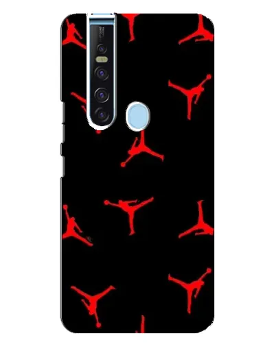 Чехол для TECNO Camon 15 Pro с картинкой «Jordan Red Pattern»