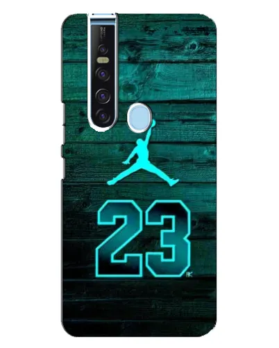 Чехол для TECNO Camon 15 Pro с картинкой «Jordan Cyan 23»