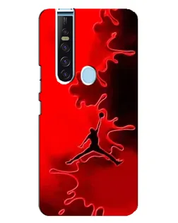 Чехол для TECNO Camon 15 Pro с картинкой «Jordan Red Smoke»
