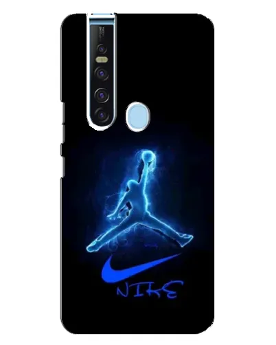 Чехол для TECNO Camon 15 Pro с картинкой «Jordan Neon Blue»