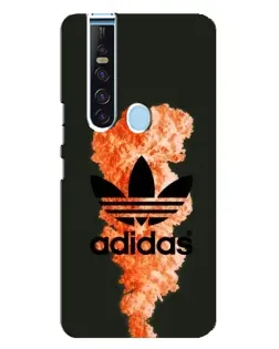 Чехол для TECNO Camon 15 Pro с картинкой «Оранжевый дым Adidas»