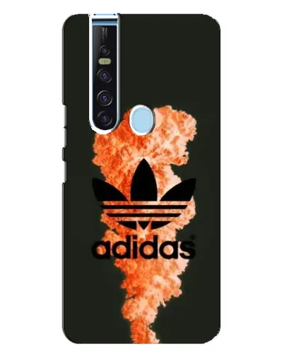 Чехол для TECNO Camon 15 Pro с картинкой «Оранжевый дым Adidas»