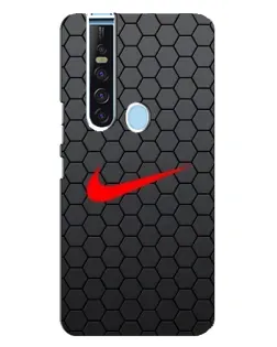 Чехол для TECNO Camon 15 Pro с картинкой «Nike — карбоновая сетка»