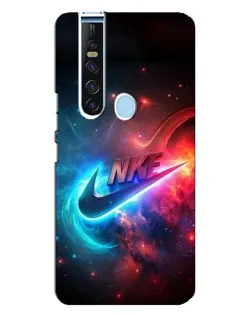 Чехол для TECNO Camon 15 Pro с картинкой «Огненный логотип Nike»