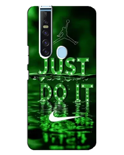Чехол для TECNO Camon 15 Pro с картинкой «Зеленый неоновый Nike»