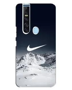 Чехол для TECNO Camon 15 Pro с картинкой «Nike — зимние горы»