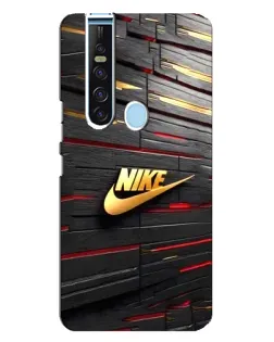 Чехол для TECNO Camon 15 Pro с картинкой «Золотой Nike на металле»