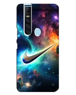 Чехол для TECNO Camon 15 Pro с картинкой «Космический Nike Swoosh»