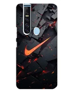 Чехол для TECNO Camon 15 Pro с картинкой «Nike — эффект разломов»