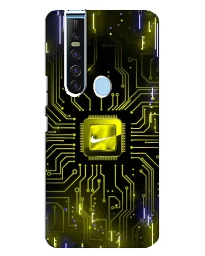 Чехол для TECNO Camon 15 Pro с картинкой «Nike — золотая искра»