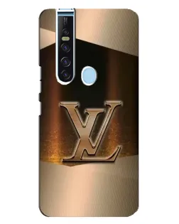 Чехол для TECNO Camon 15 Pro с картинкой «LV — золотое сияние»