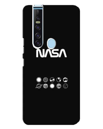 Чехол для TECNO Camon 15 Pro с картинкой «NASA — технический принт» Чехол для TECNO Camon 15 Pro с картинкой «NASA — технический принт»