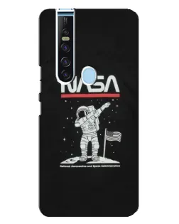 Чехол для TECNO Camon 15 Pro с картинкой «NASA — шагаем по Луне»