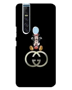 Чехол для TECNO Camon 15 Pro с картинкой «Минни Маус на лого»