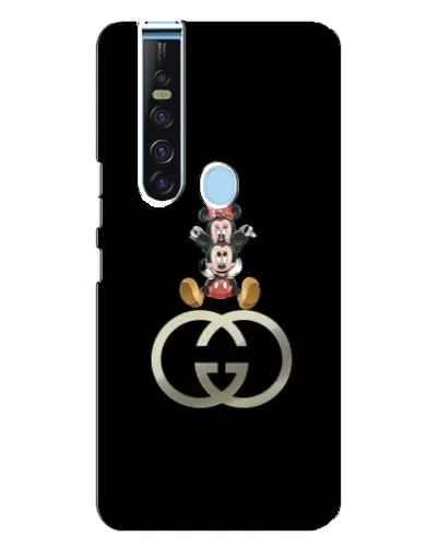 Чехол для TECNO Camon 15 Pro с картинкой «Минни Маус на лого»