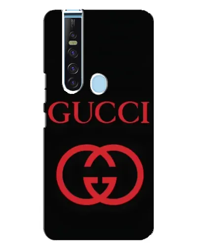 Чехол для TECNO Camon 15 Pro с картинкой «Gucci — красный логотип»