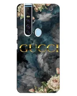 Чехол для TECNO Camon 15 Pro с картинкой «Абстрактные цветы Gucci»
