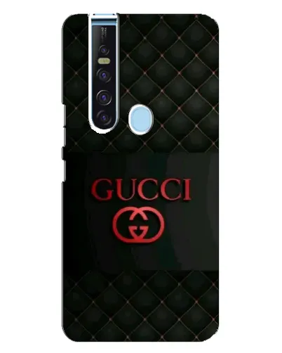Чехол для TECNO Camon 15 Pro с картинкой «Gucci — стеганый черный»