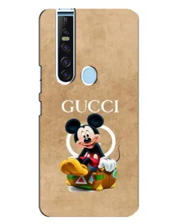 Чехол для TECNO Camon 15 Pro с картинкой «Микки Маус Gucci — крафт»