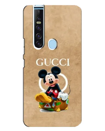 Чехол для TECNO Camon 15 Pro с картинкой «Микки Маус Gucci — крафт»