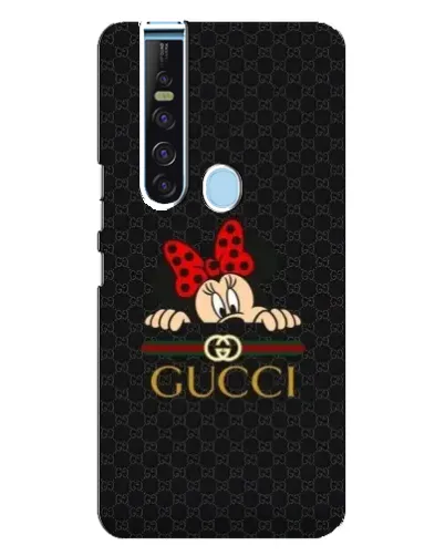 Чехол для TECNO Camon 15 Pro с картинкой «Минни Маус Gucci — черный»
