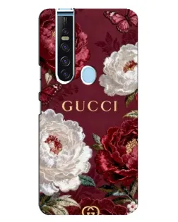 Чохол для TECNO Camon 15 Pro з картинкою «Gucci — бордові троянди» Чохол для TECNO Camon 15 Pro з картинкою «Gucci — бордові троянди»