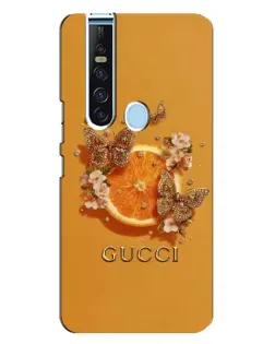 Чохол для TECNO Camon 15 Pro з картинкою «Gucci — золоті метелики» Чохол для TECNO Camon 15 Pro з картинкою «Gucci — золоті метелики»