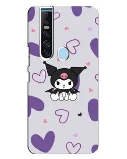 Чохол для TECNO Camon 15 Pro з картинкою «Kuromi та лавандові серця» Чохол для TECNO Camon 15 Pro з картинкою «Kuromi та лавандові серця»