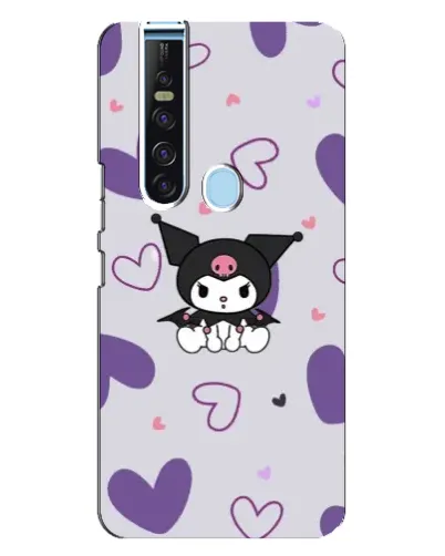 Чохол для TECNO Camon 15 Pro з картинкою «Kuromi та лавандові серця» Чохол для TECNO Camon 15 Pro з картинкою «Kuromi та лавандові серця»
