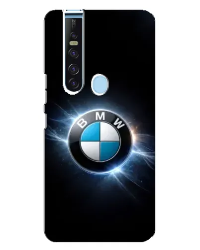 Чехол для TECNO Camon 15 Pro с картинкой «BMW — неоновое сияние»