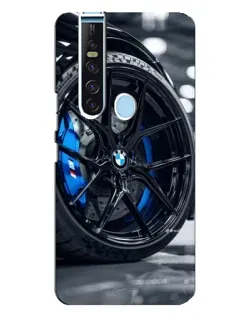 Чехол для TECNO Camon 15 Pro с картинкой «Колесо BMW вблизи»