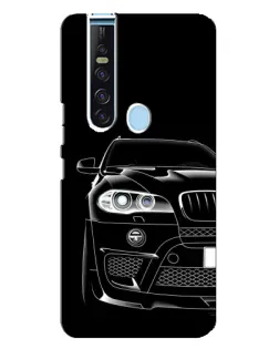 Чехол для TECNO Camon 15 Pro с картинкой «Темный силуэт BMW»