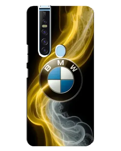 Чехол для TECNO Camon 15 Pro с картинкой «Золотистый дым BMW»