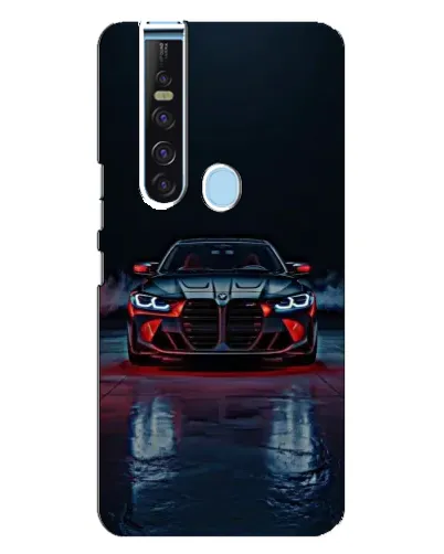 Чехол для TECNO Camon 15 Pro с картинкой «BMW на мокрой дороге»
