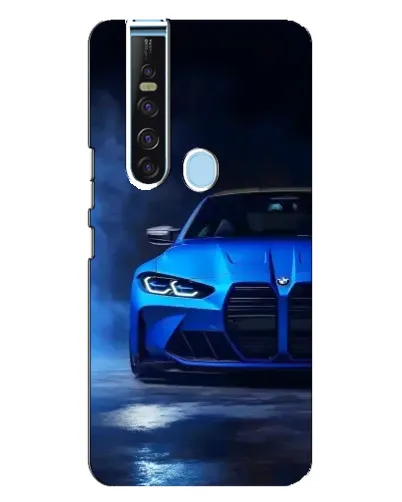Чехол для TECNO Camon 15 Pro с картинкой «Голубая BMW M4»