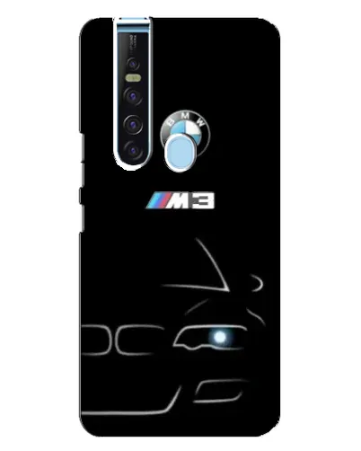 Чехол для TECNO Camon 15 Pro с картинкой «Минималистичный принт BMW M3»