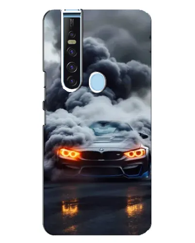 Чехол для TECNO Camon 15 Pro с картинкой «BMW в дыму»