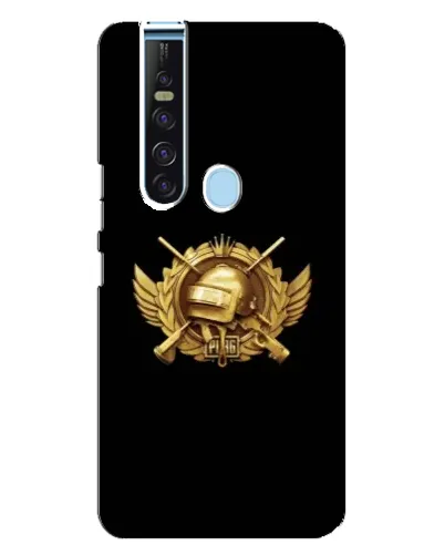 Чехол для TECNO Camon 15 Pro с картинкой «PUBG — оранжевый градиент»