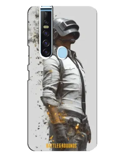 Чехол для TECNO Camon 15 Pro с картинкой «PUBG — боец в пыли»