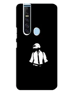 Чехол для TECNO Camon 15 Pro с картинкой «PUBG — белый шлем»