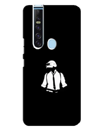 Чехол для TECNO Camon 15 Pro с картинкой «PUBG — белый шлем»