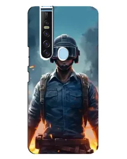 Чехол для TECNO Camon 15 Pro с картинкой «PUBG — реалистичный герой»