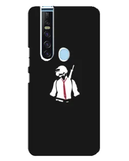 Чехол для TECNO Camon 15 Pro с картинкой «PUBG — силуэт воина»