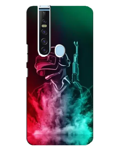 Чехол для TECNO Camon 15 Pro с картинкой «PUBG — огненный воин»